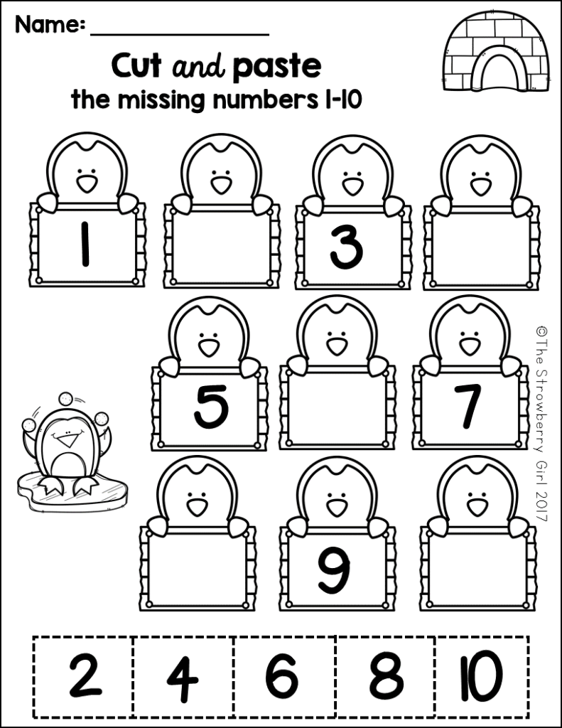 Free Math Printables For Kindergarten