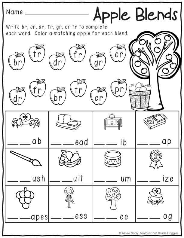 Free Phonics Worksheets Grade 1