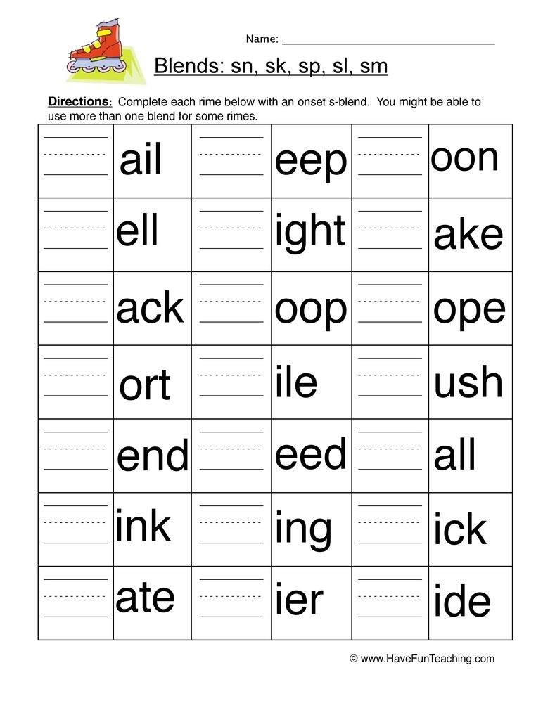 Free Phonics Worksheets Grade 2