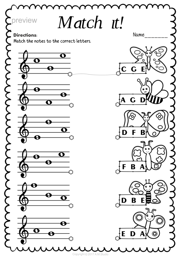 Free Piano Note Reading Worksheets