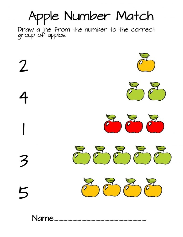 Free Pre K Math Worksheets