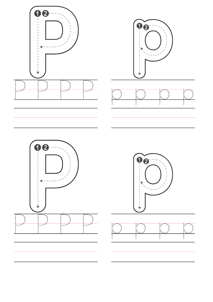 Free Preschool Letter P Worksheets Printable PDF