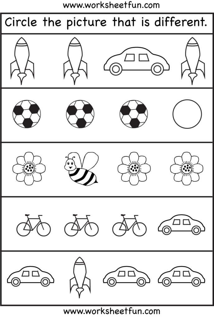 Free Printable 3 Year Old Worksheets