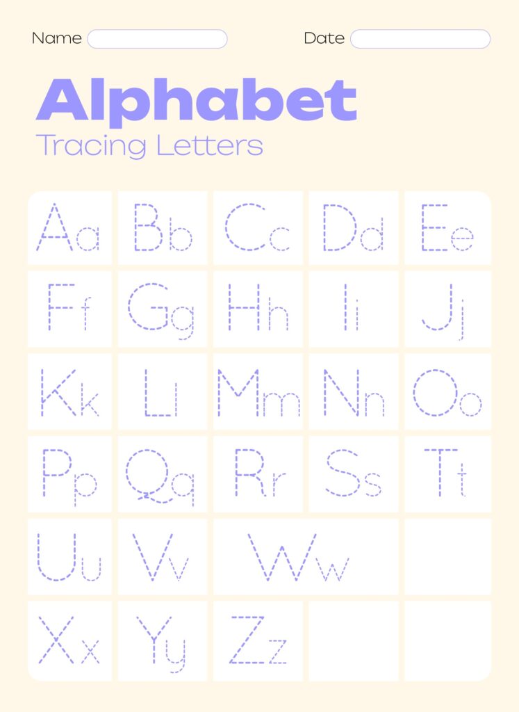 Free Printable Alphabet Tracing Worksheets