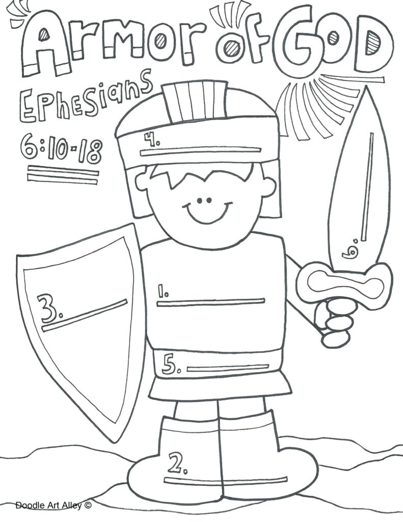 Free Printable Armor Of God Worksheets