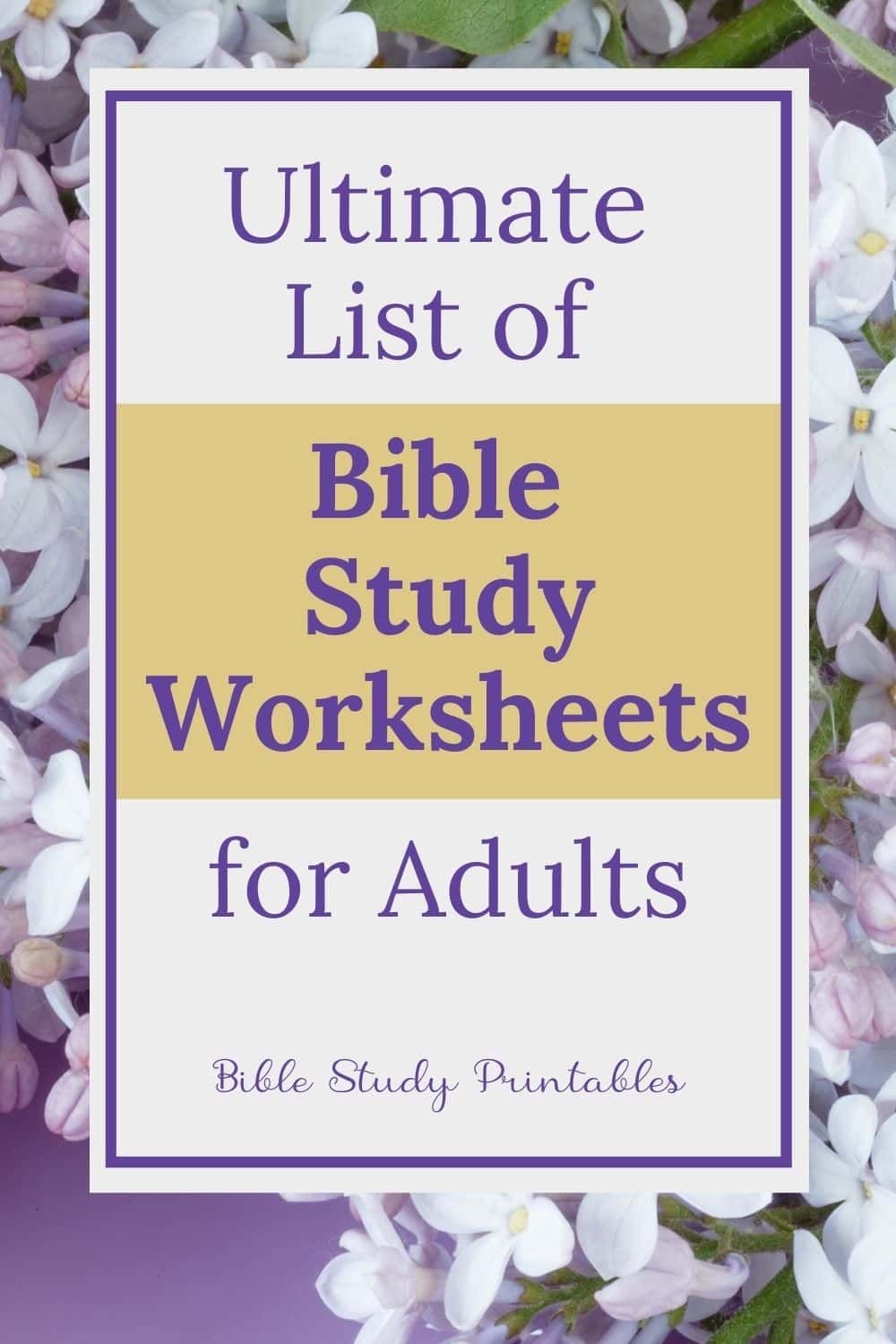 Free Printable Bible Study Worksheets For Adults Bible Study