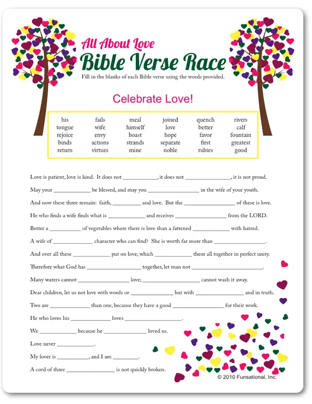 Free Printable Bible Worksheets