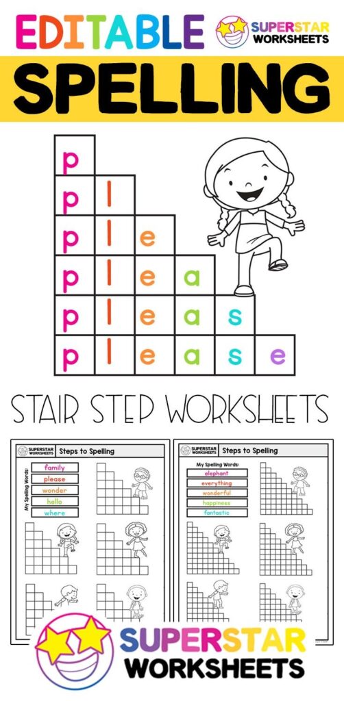 Free Printable Blank Spelling Worksheets