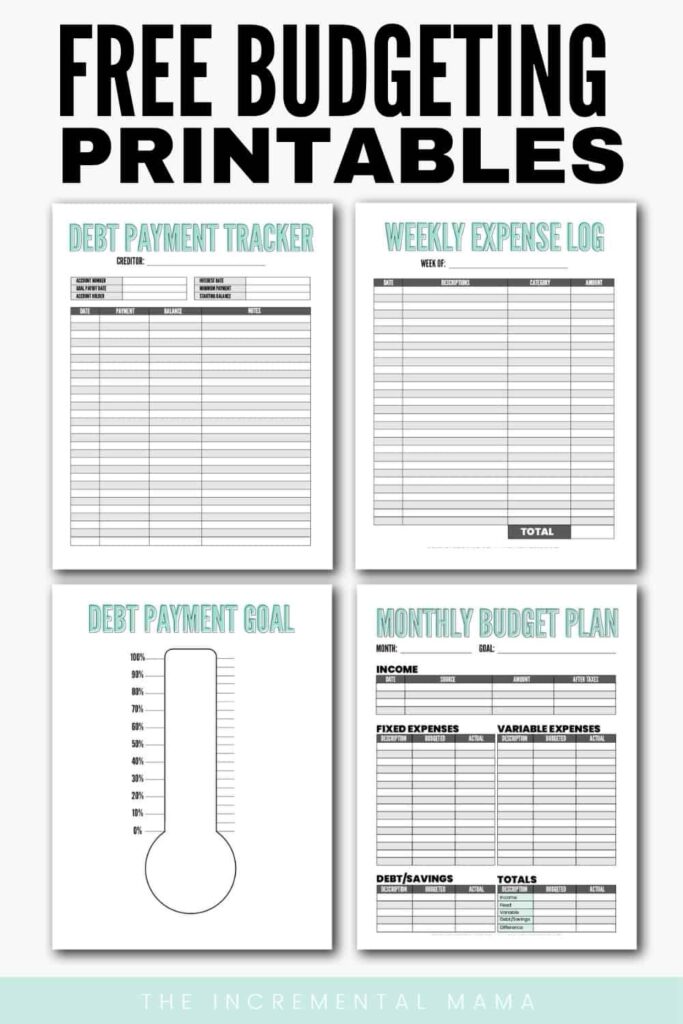 Free Printable Budget Worksheets 2024 Elli Noella