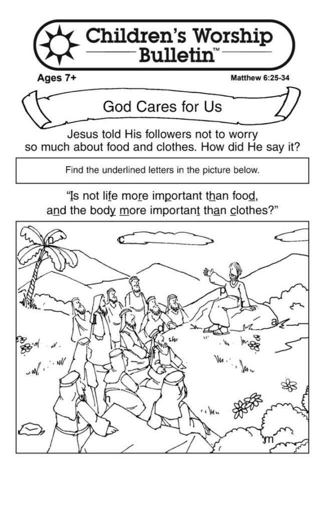 Free Printable Church Activities For Kids Free Printable Worksheet