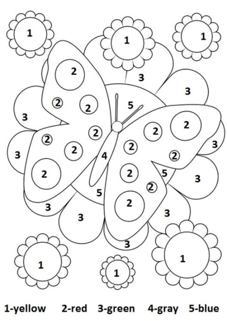 Free Printable Color By Number Worksheets