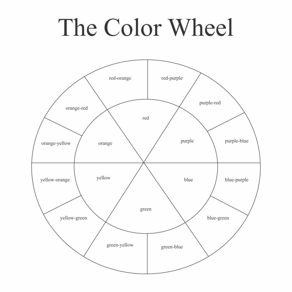 Free Printable Color Wheel Worksheet