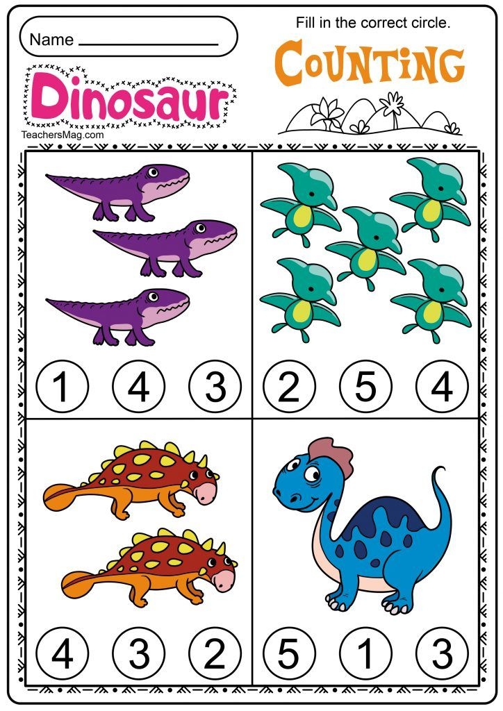 Free Printable Dinosaur Worksheets For Kids