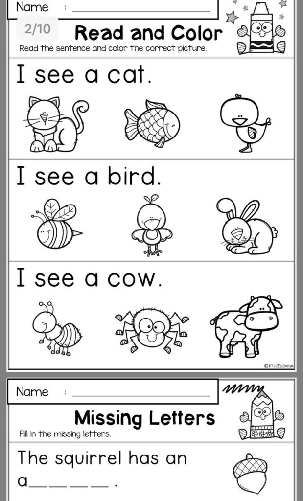 Free Printable Ela Worksheets Kindergarten Ela Printable Worksheets 