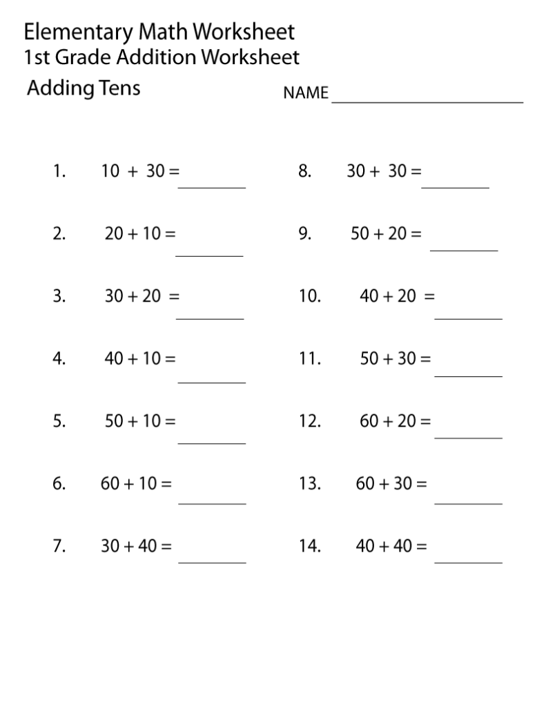 Free Printable Elementary Worksheets