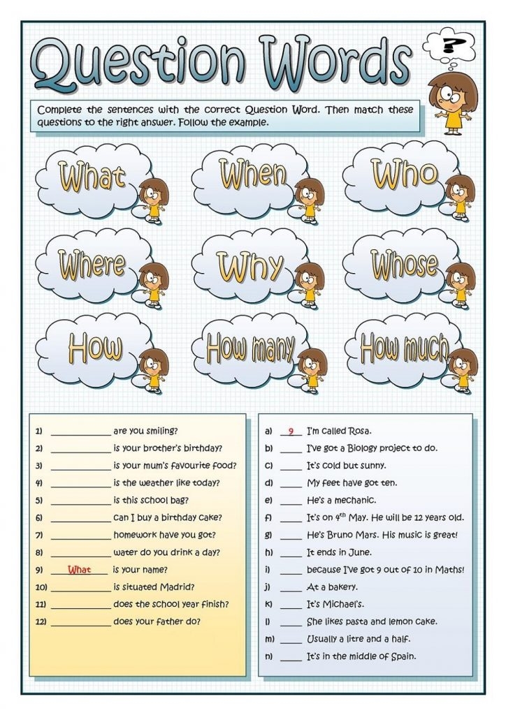 Free Printable Esl Worksheets For Kids