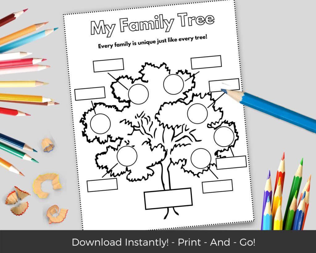 Free Printable Family Tree Worksheet Free Family Tree Worksheet Family 