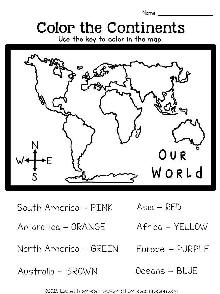 Free Printable Geography Worksheets 2nd Grade