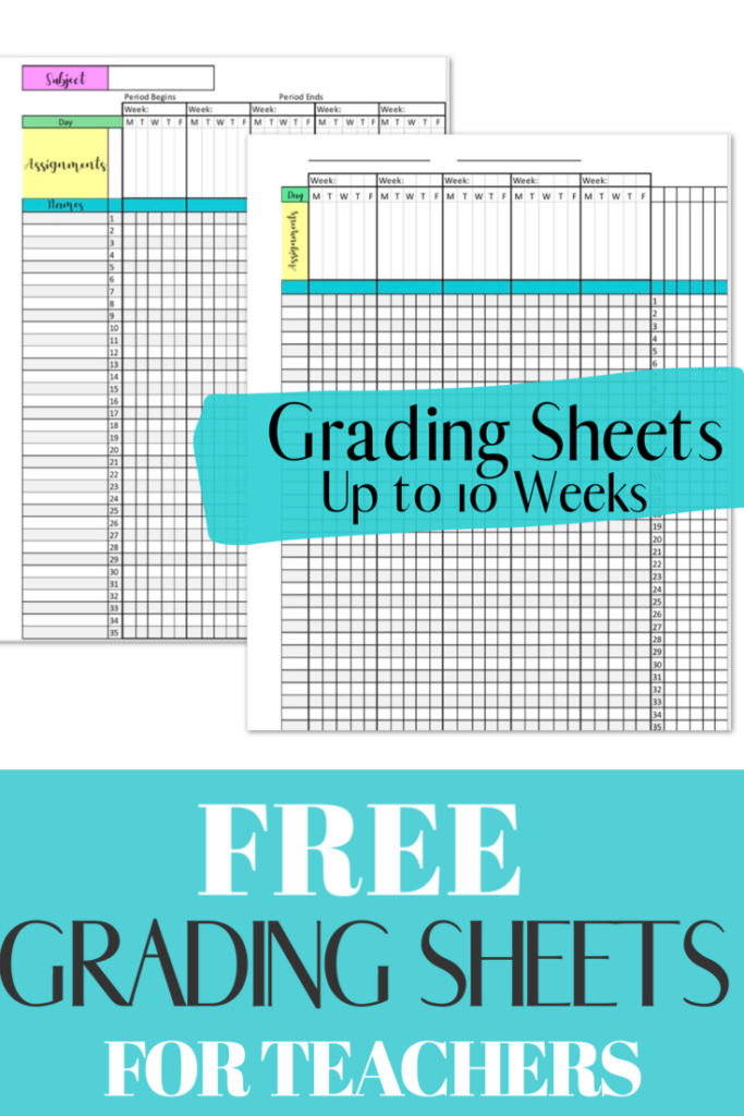 Free Printable Grading Chart For Teachers