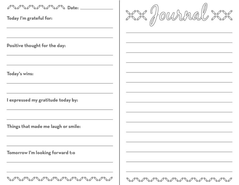 Free Printable Gratitude Journal Prompts For Adults Kids Activities Blog