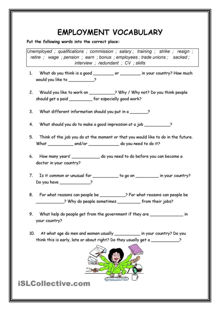 Free Printable Job Skills Worksheets Printable Worksheets