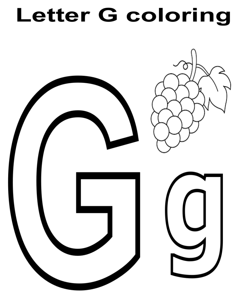 Free Printable Letter G Worksheets Preschool