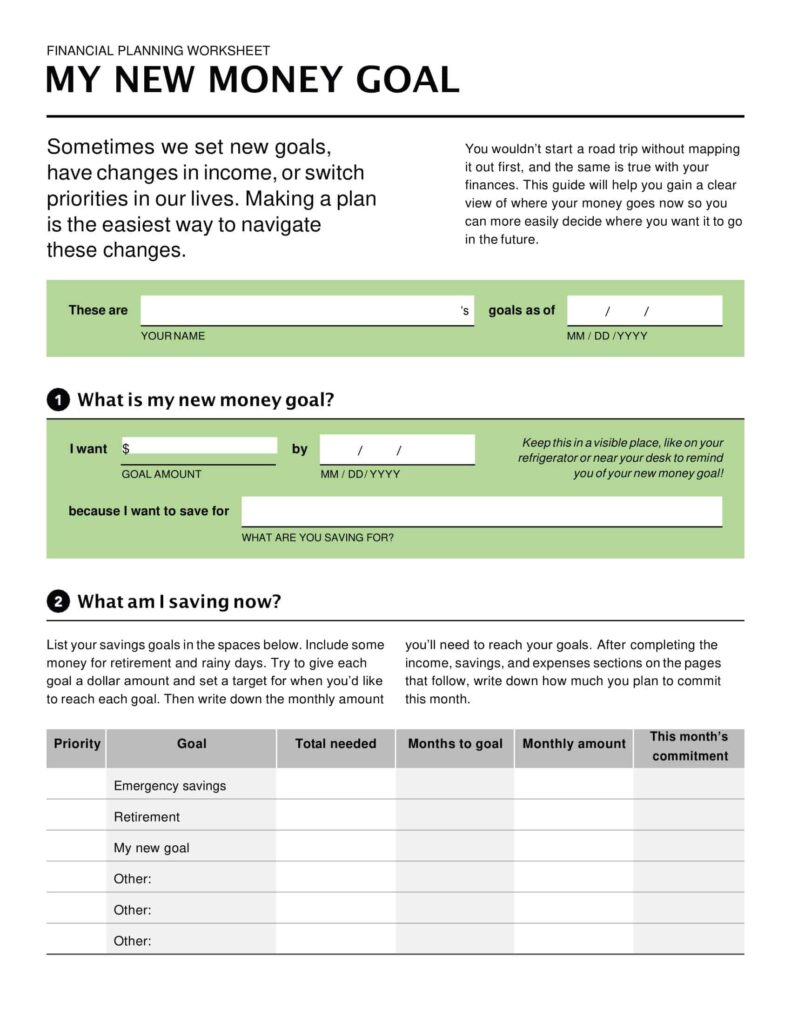 Free Printable Money Management Worksheet Templates PDF Word 