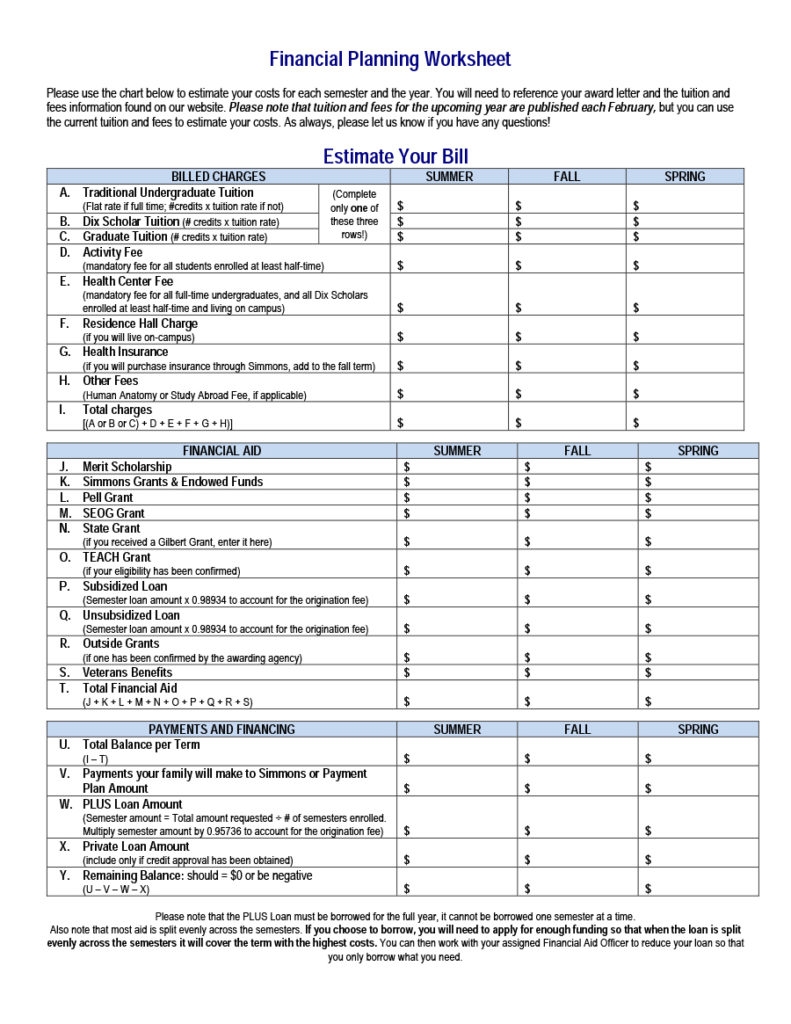 Free Printable Money Management Worksheets Printable Online