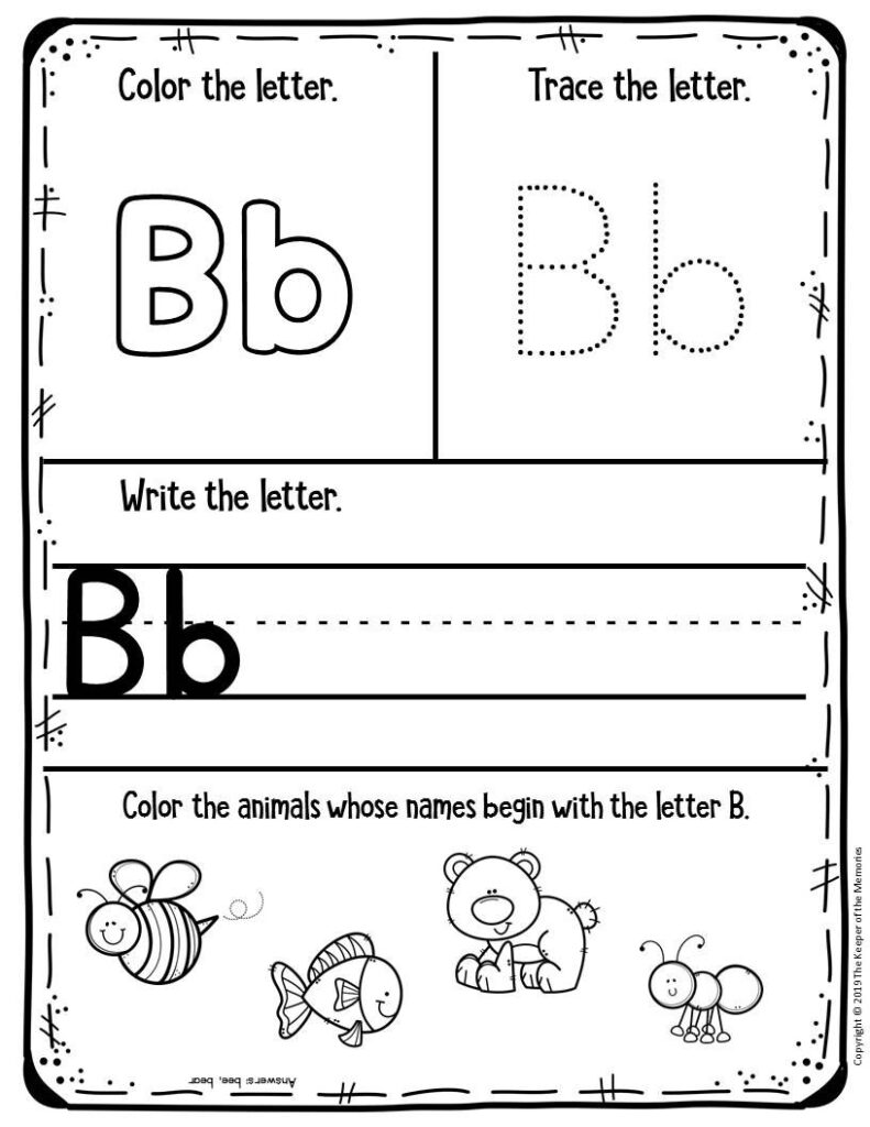 Free Printable Pre K Alphabet Worksheets Alphabetworksheetsfreecom 