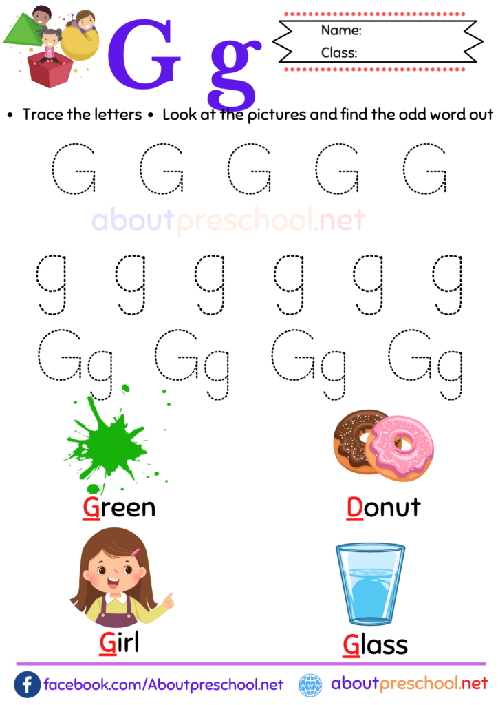 Free Printable Preschool Letter G Worksheets About Preschool