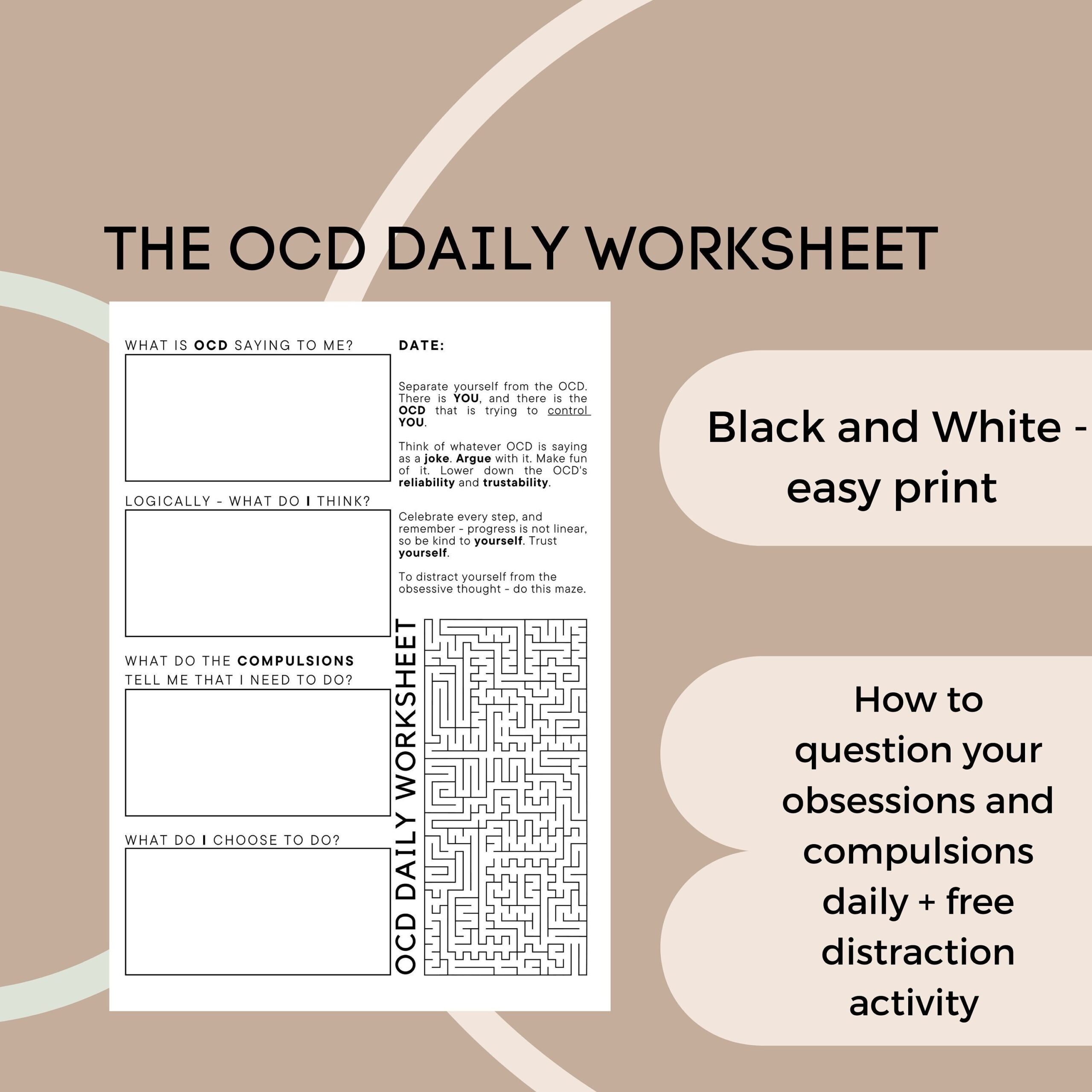 Free Printable Printable Ocd Worksheets