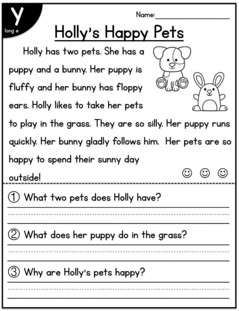 Free Printable Reading Comprehension Worksheets For All Ages