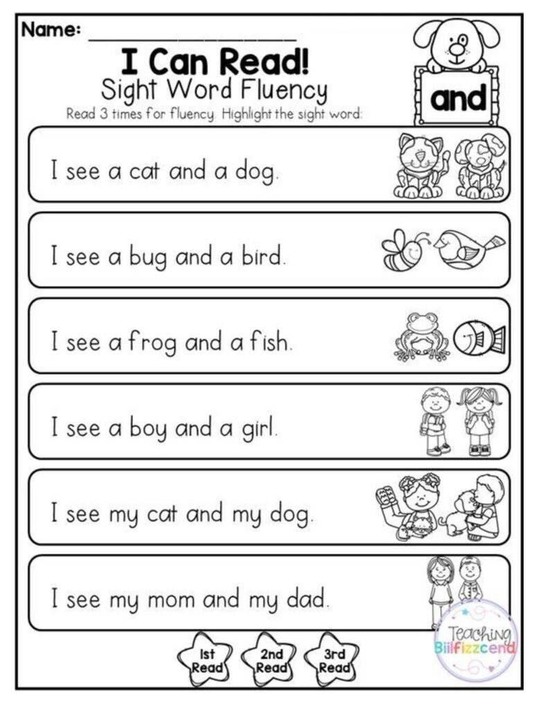 Free Printable Reading Worksheets Printable Worksheets