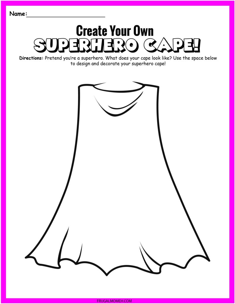 Free Printable Superhero Worksheets Activity Sheets Artofit