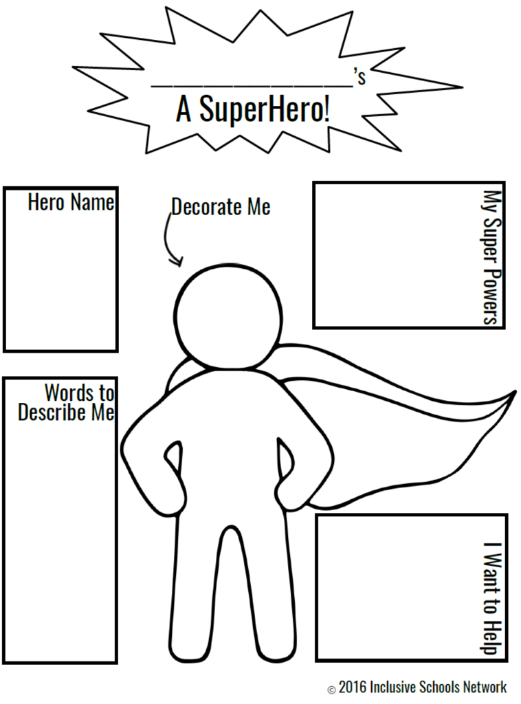 Free Printable Superhero Worksheets For Kids