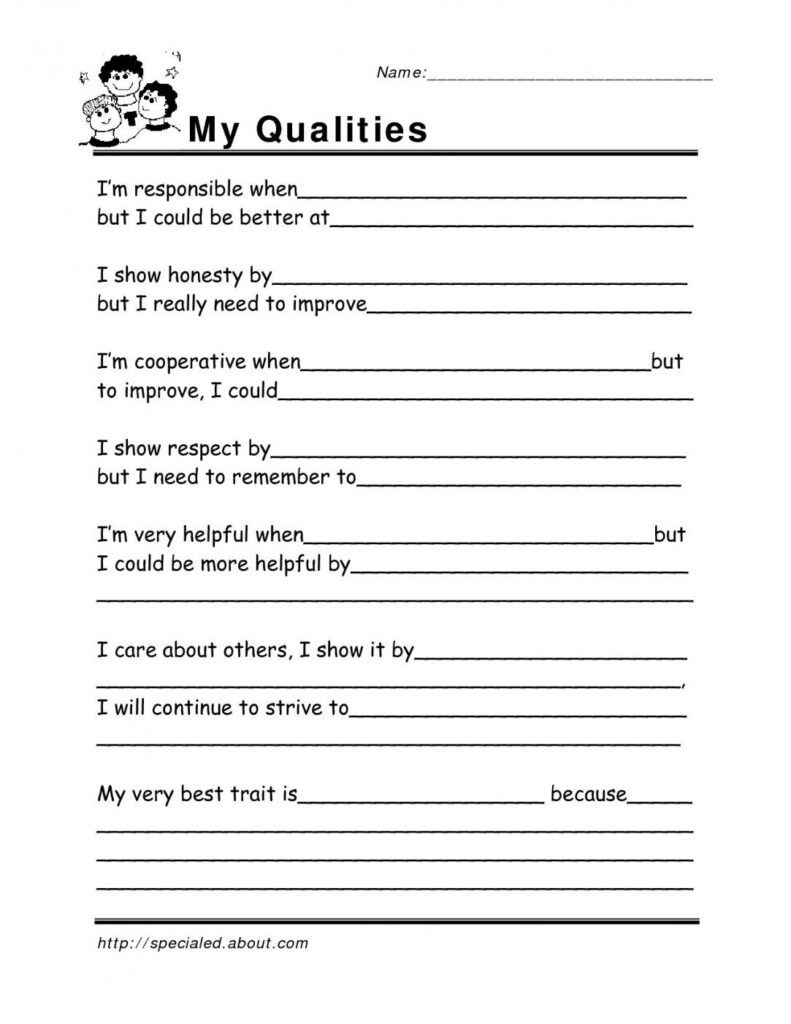 Free Printable Who Am I Worksheets For Adults