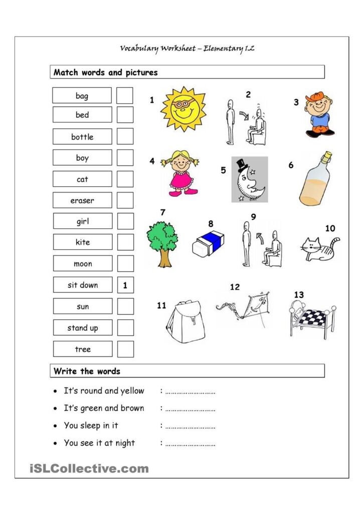 Free Printable Worksheets For Elementary Students