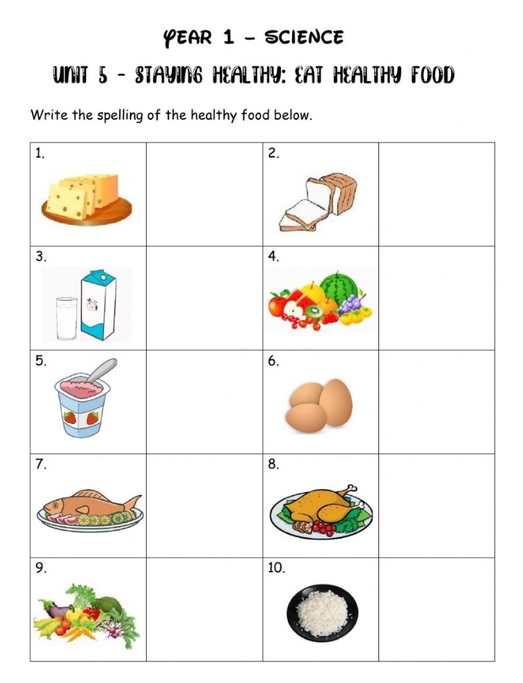 Free Printable Worksheets For Kindergarten Health Kindergarten Worksheets