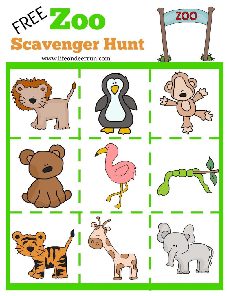 Free Printable Zoo Animal Worksheets