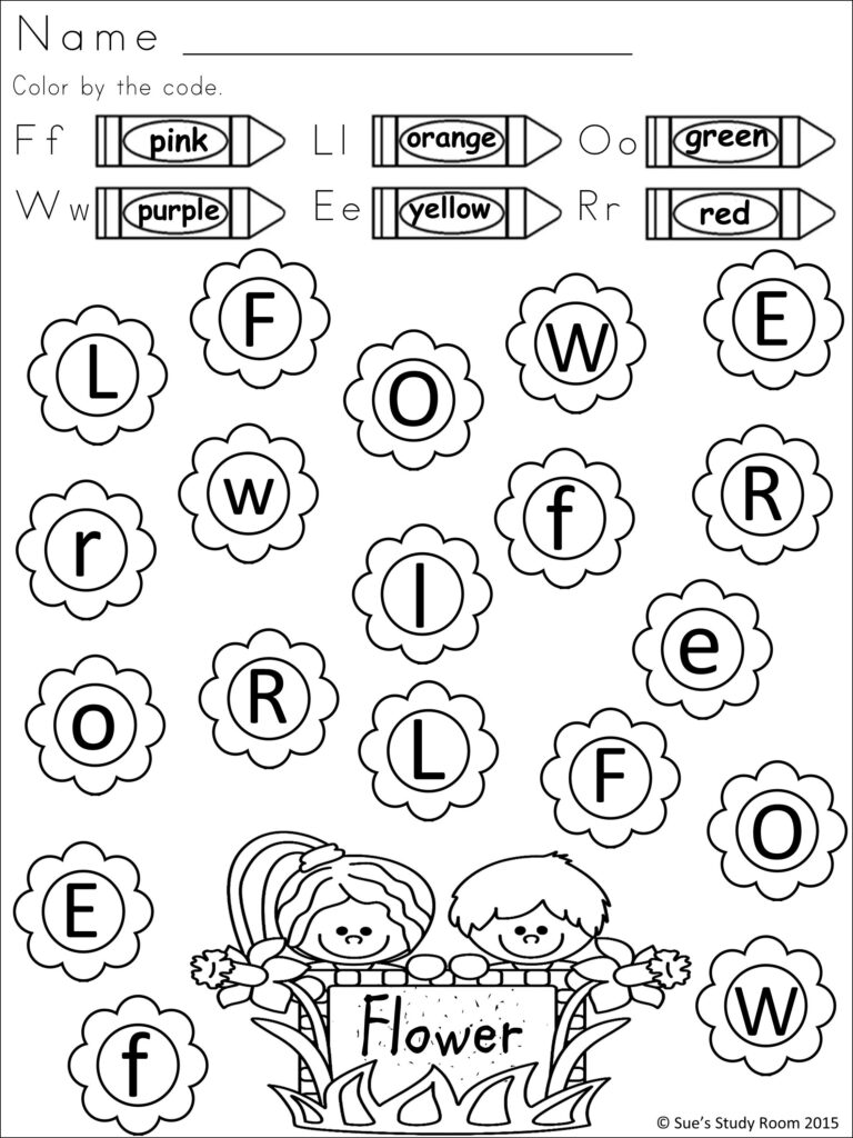 Free Spring Worksheets For Kindergarten