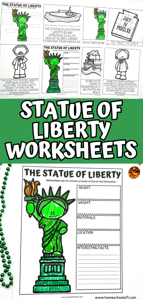 Free Statue Of Liberty Worksheets For Kids