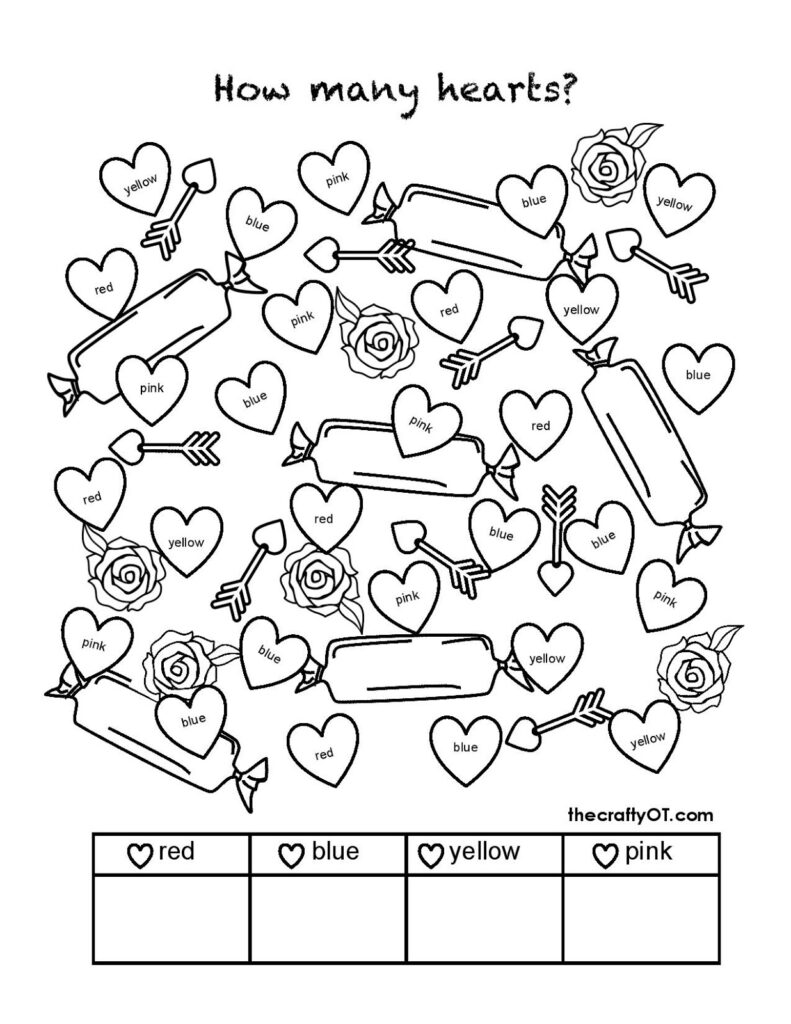 Free Valentine Worksheets For Kids