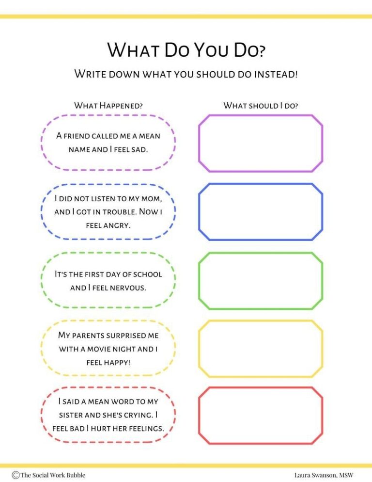 Free Worksheets For Ocd