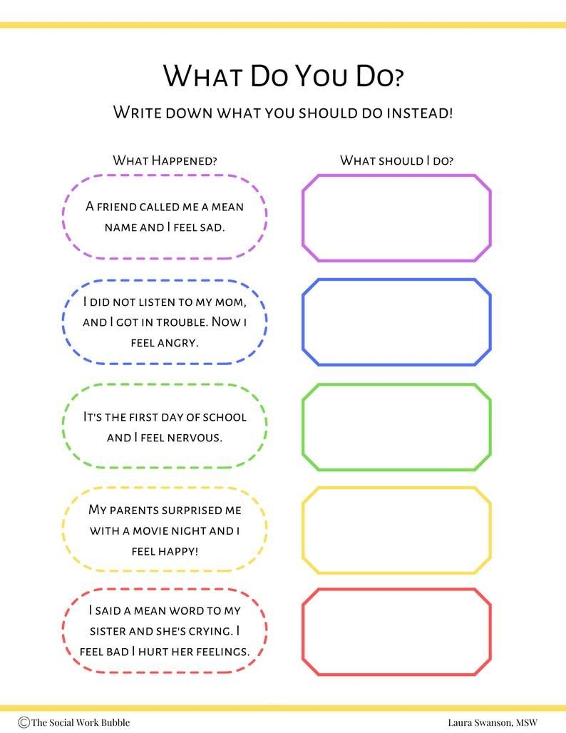 Free Worksheets For Ocd