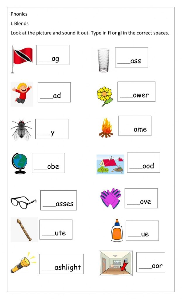 Gl Blends Worksheet