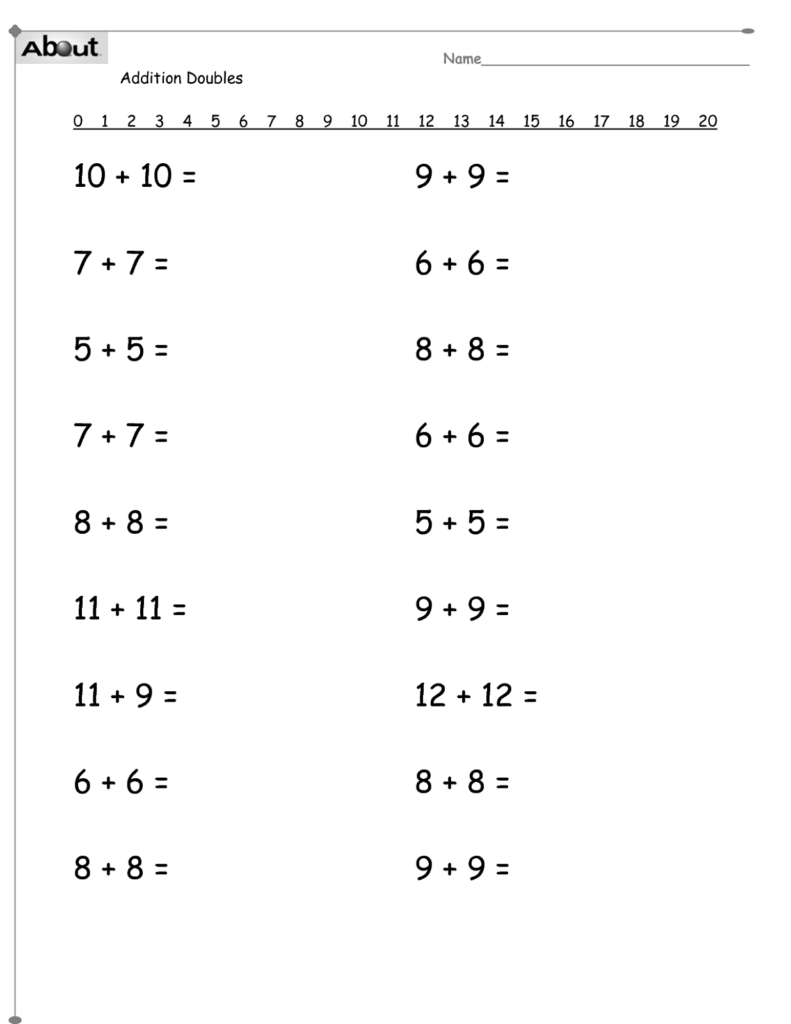 Grade 1 Math Worksheets