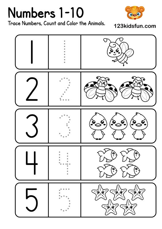 Grade K Math Worksheets