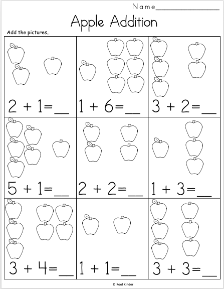 Grade K Math Worksheets