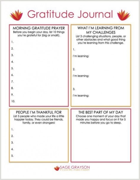 Gratitude Worksheets For Adults