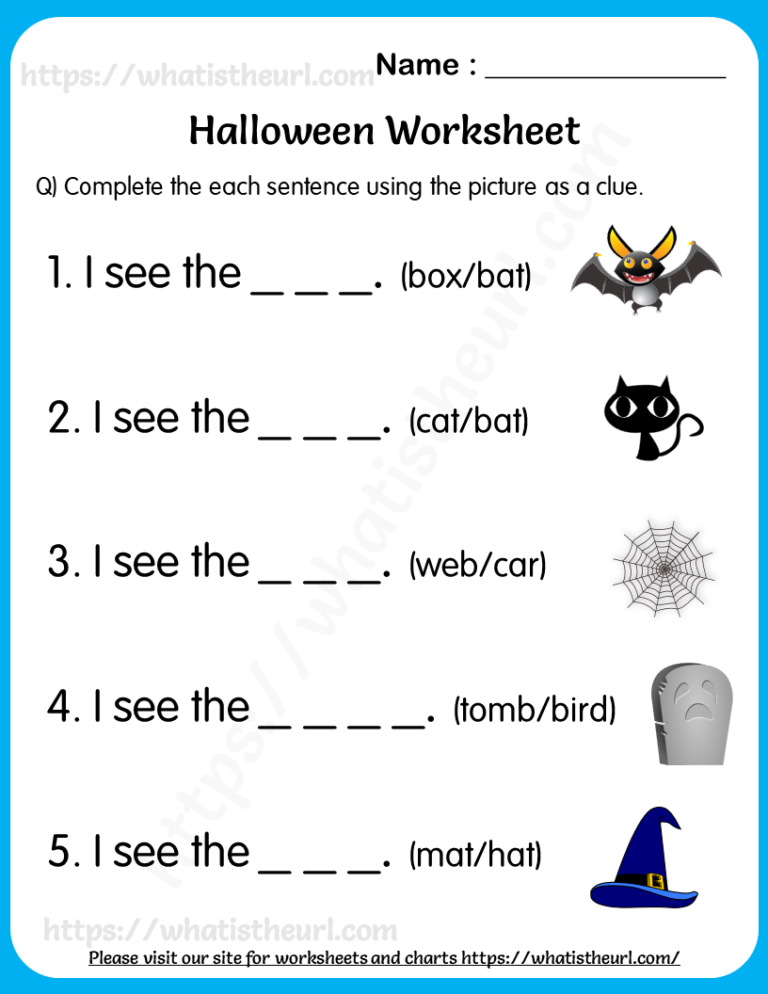 Halloween Worksheets For Grade 1 Your Home Teacher